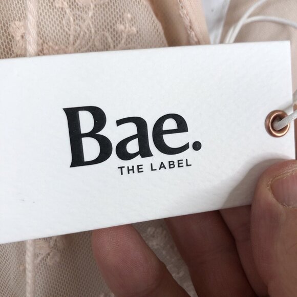 BAE Dress Womens M Pink Blush Lace Cottage Core Fairy Feminine Victorian NEW - Picture 9 of 16